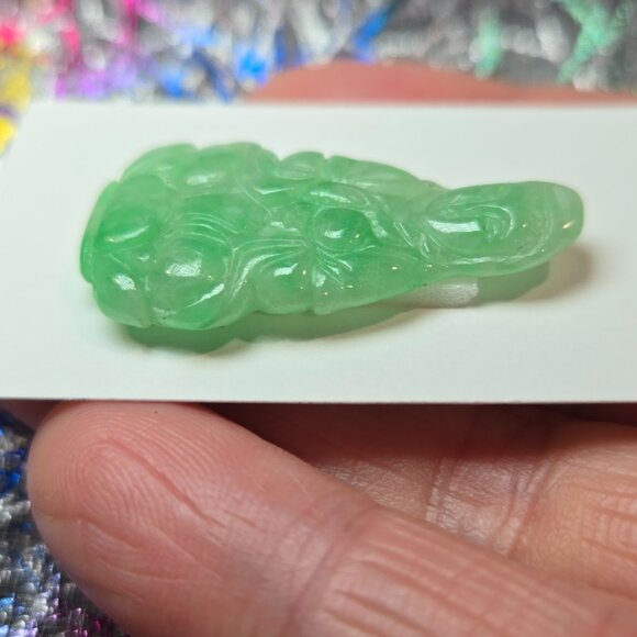 ✨ Goddess of Compassion Jade Pendant – Perfect for DIY Jewelry ✨ - Picture 3 of 7